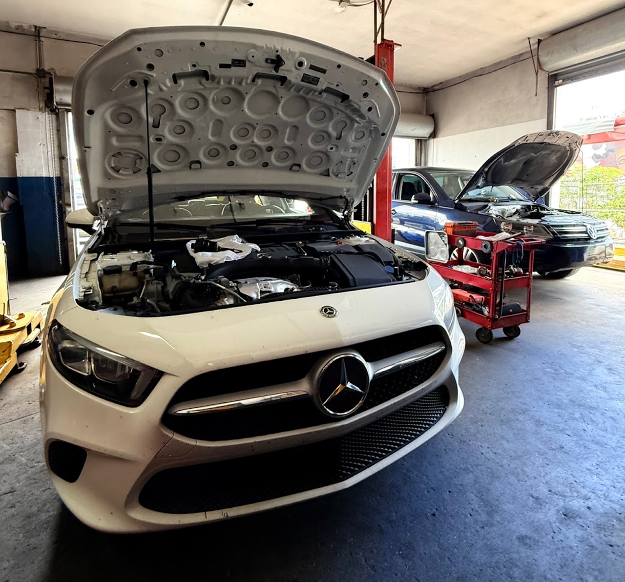 Mechanic shop interior